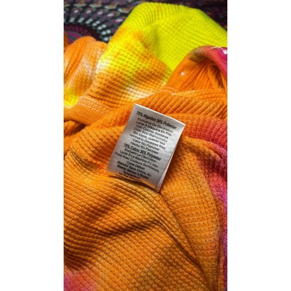 Followme Womens Tie Dye One Piece Pajamas Jumpsuit Sleepwear Footless Size XL - Picture 6 of 6